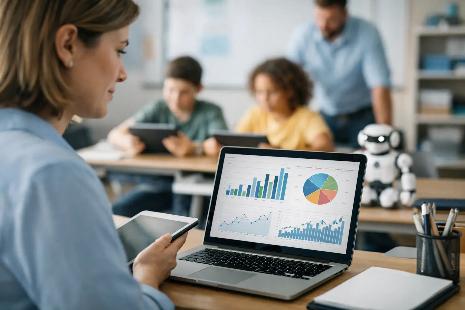 Relatórios de aprendizagem automatizados na escola