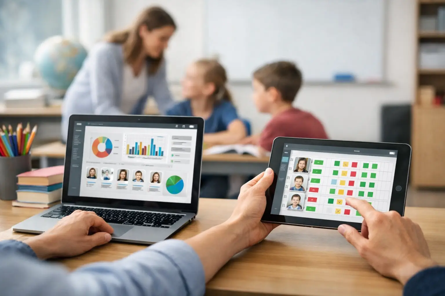 Plataforma pedagógica com controle para escolas
