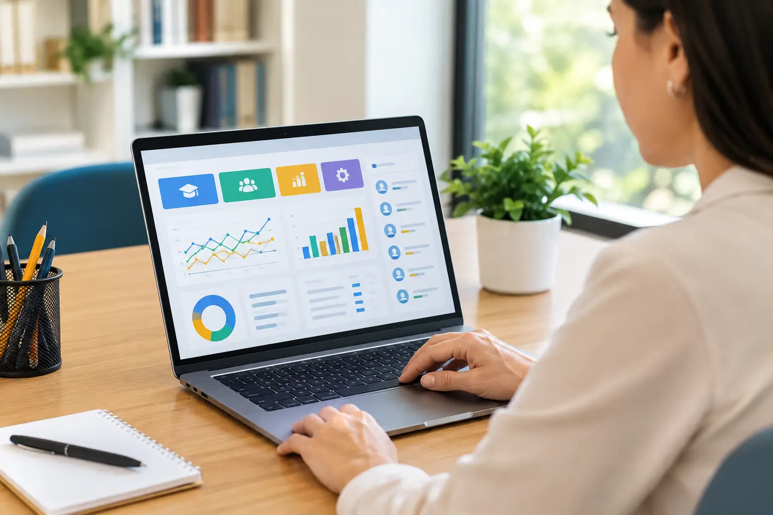 Dashboards Pedagógicos Escolares com Controle